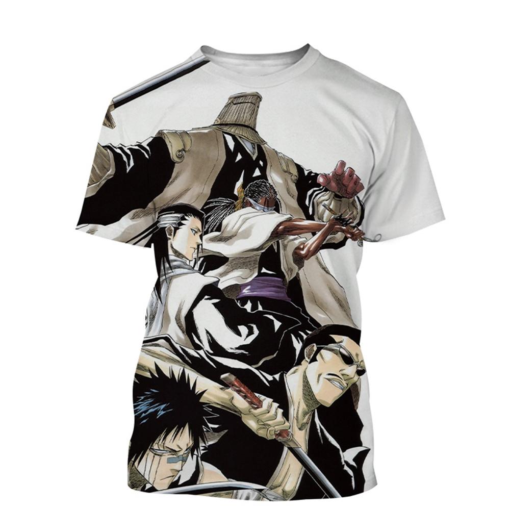 3D Printed New Fashion Women/Men Casual T-Shirt Japanese Anime Round Neck T-shirt Kurosaki Ichigo Hip-hop Short Sleeve Unisex Co