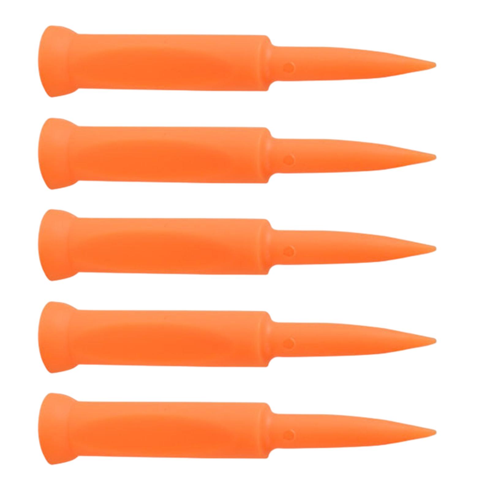 

5 Pack SimulatorTees Beginner Stability IndoorTees Golf MatsTees for Lawn and помаранчевий