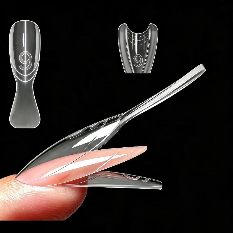 Dual-Form Nail Forms 120/240Pcs Time Saving Nail Extension Tools for Home DIY Manicure Professional Nail Salon