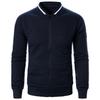 Men's Spring Autumn Baseball Collar Solid Color Jacket Men's Casual Jacket Loose Tops