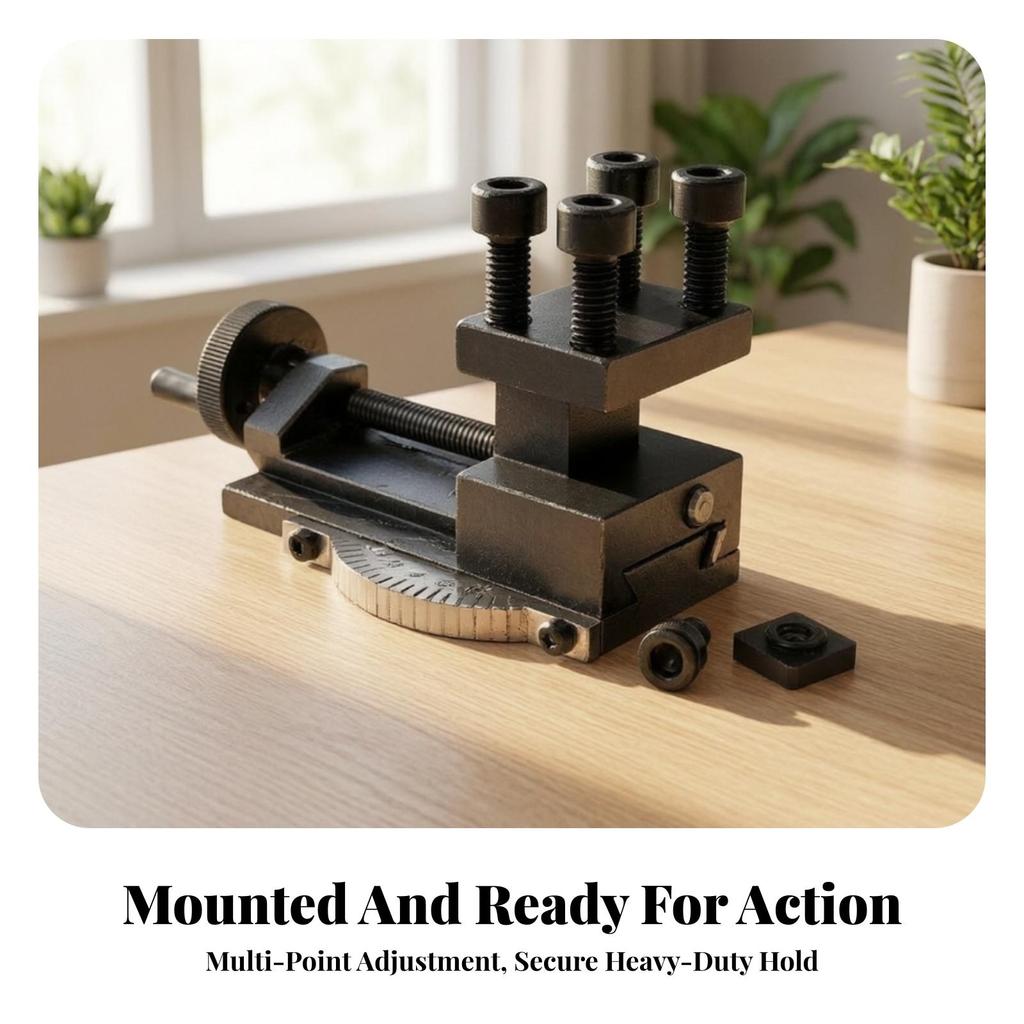 Angle-Adjustable Lathe Tool Rest Low-Height for Turning Tasks