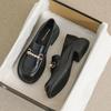 Low Heel Elegant Loafers Ladies Pumps Round Toe Women's Shoes Pearl Stylish on Sale Summer 2025 Spring Slip Luxury Brand Dress