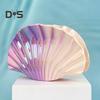 Haarspange Farbverlauf Hohles Design Muschelform Haarklammer Kunststoff Harz Material Starker Halt Hinterkopf Haarklammer