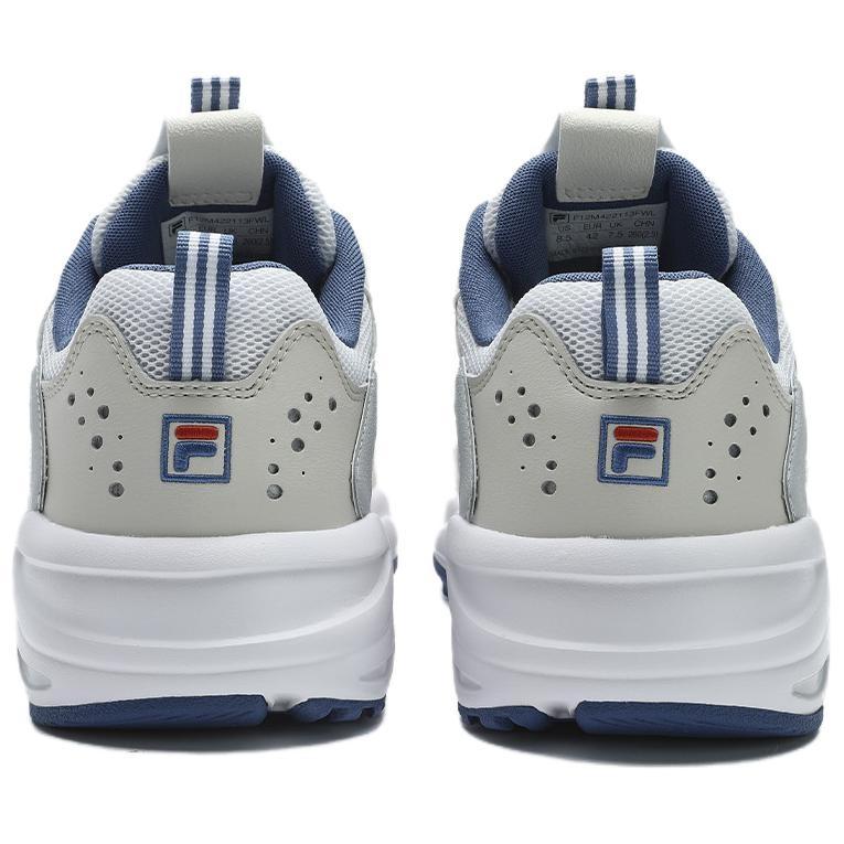 FILA Tracer Abrasion Resistant, Breathable, Lightweight Low top Casual Shoes Men's White Gray F12M422113FWL