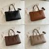 Chic Minimalist Fashion Tote Bag For Women In Black Brown And Khaki Colors