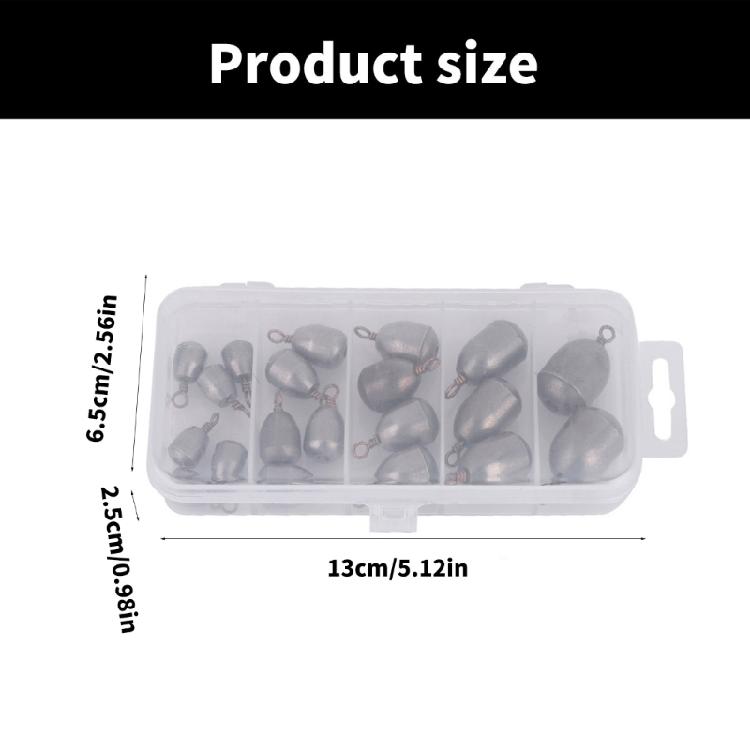 Fishing Weights Sinkers Assortment Metal Casting Sinkers Weights with Rings Water Drop Sinkers Weight Easy to Use