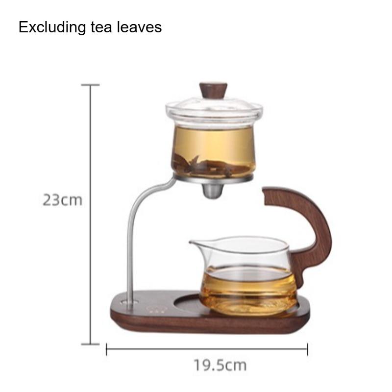 Faule Glas Teekanne Automatischer Schwebender Becher Teeset Filter Magnetisches Saugset Heim- und Bürobedarf