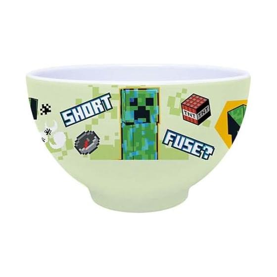 K Company Minecraft Melamine Bowl Creeper & Enderman MCT-MB2-CE