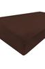Satin fitted sheet 140x200x25, brown_18, matex