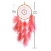 Feder-Traumfänger Bastelanhänger mit Flamingo-Charm für Heimdekorationen und Hochzeitsfeier-Wandbehang-Ornament