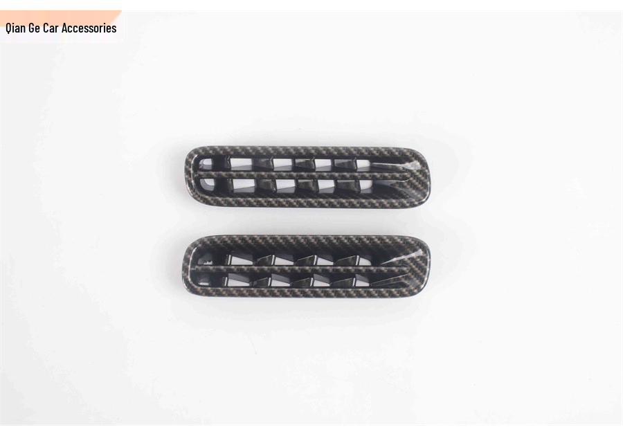 Nio 24 Model L60 Carbon Fiber Grain Interior Accessories: Gear Shift Frame, Lift Switch, Steering Wheel.