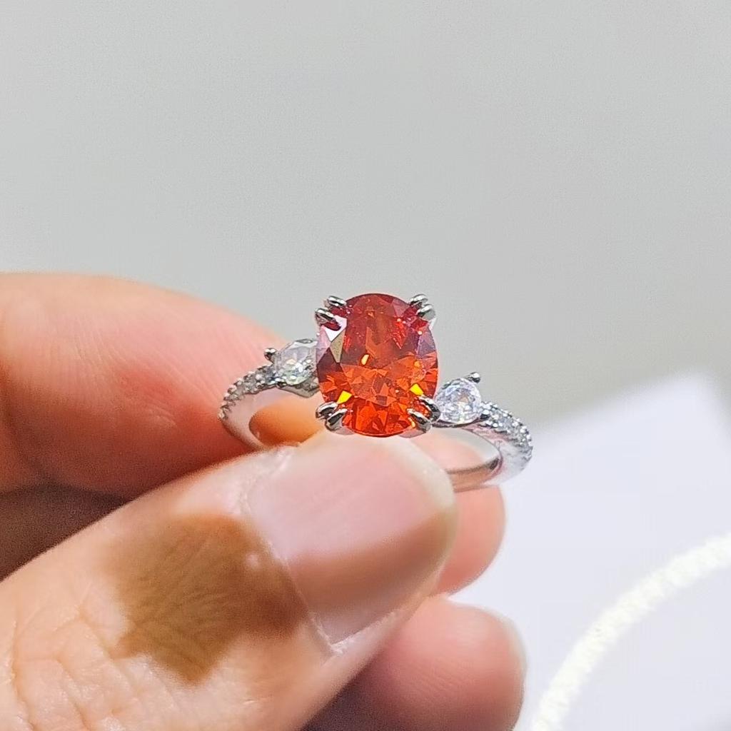 8 * 10 Coconut Round Egg Twist Arm Ring Women'S Fashion Versatile Zir*****Pen Ring Ring