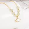 2022 Apricots Hetian Jade Shell Necklace - Ginkgo Leaf Pendant, Light Luxury for Girls' Birthdays