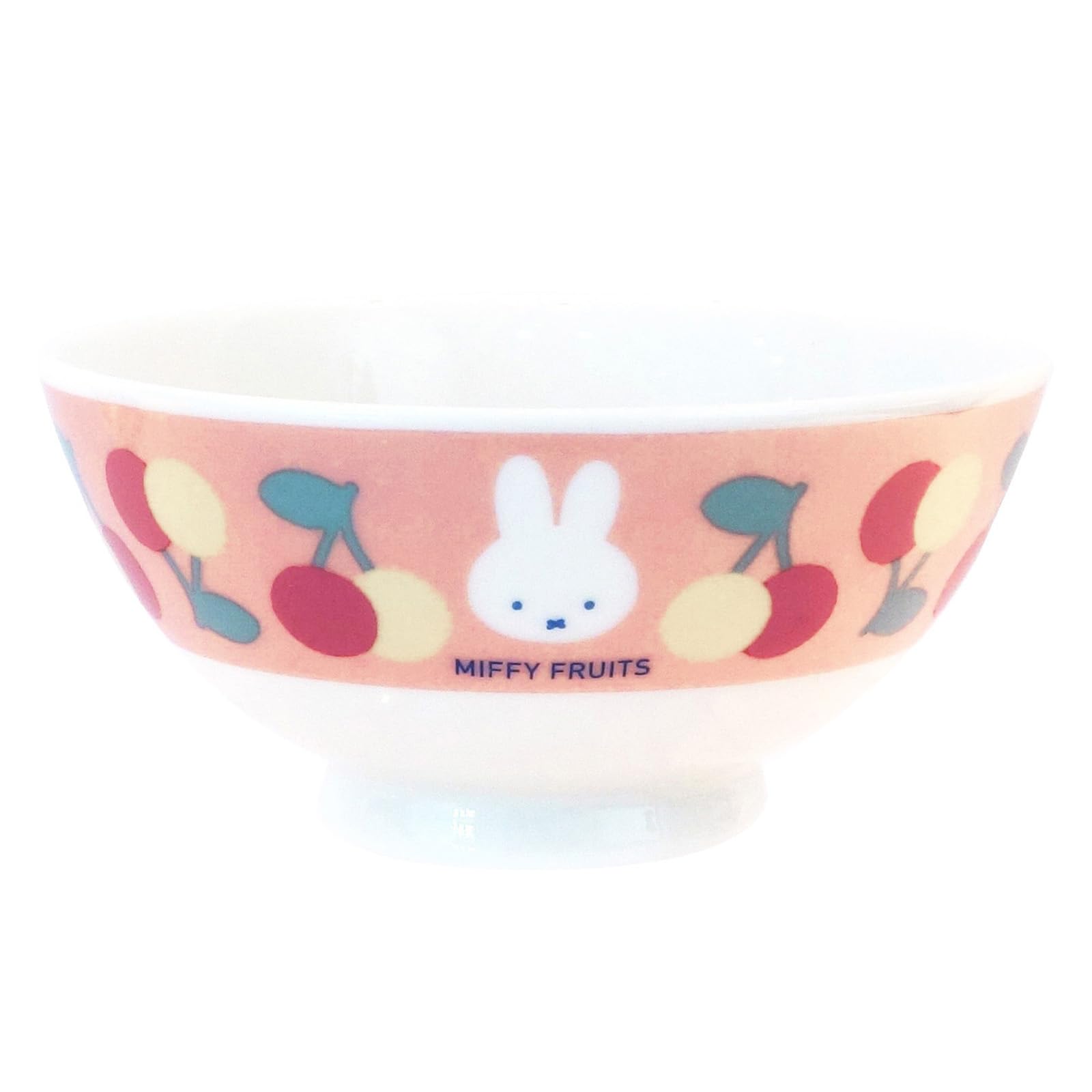 

Dick Bruna MIFFY FRUITS Rice Microwave and Dishwasher Made in 421110 Miffy Bowl, Safe, 11cm, Japan, розовый