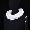 Adjustable Tie Ruffled Collar Retro For Victorian Age Costumes and Cosplay Halloween Accessory Versatile Collar