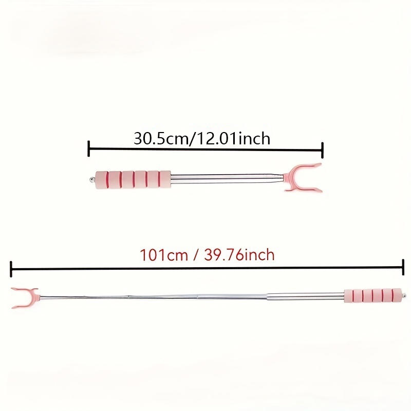 1pcs Retractable Clothes Drng Rods Balcony Clothes Airer Stretches out for Hanging Clothes Home Dormi Metal Storage Organiza