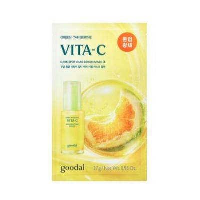 Masque Sérum Soin Anti-Taches Vitamine C Mandarine Verte Gudal Alpha 1 Feuille