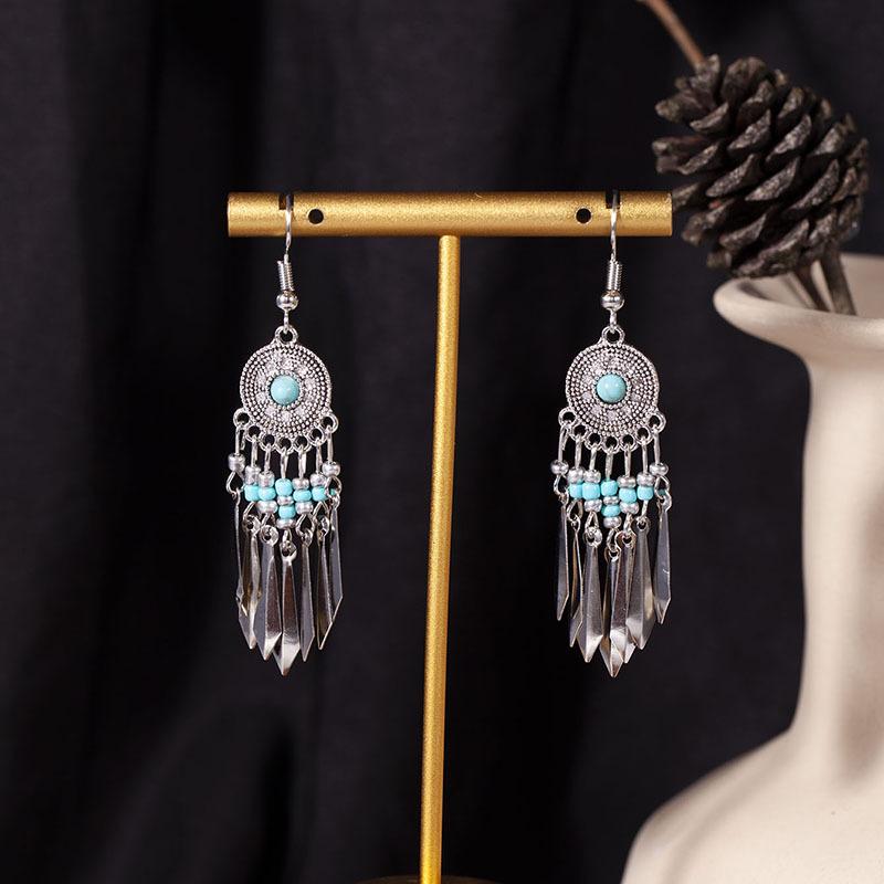 Bohemian Ethnic Tassel Earrings - Tribal Style for Holiday Travel Photography