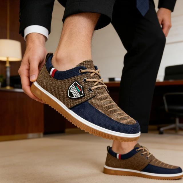 Men's Casual Shoes Vulcanized Work Loafers Mesh Lightweight Man Sports Shoes Canvas Shoes for Men