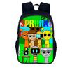 New Rhythm Box Printed Backpack, Sprunki Music Game Schoolbag for Primary and Secondary School Students.