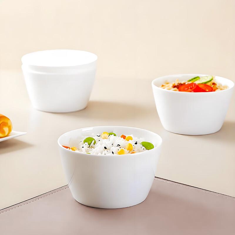 Sky Top Pure White Bone China Dinnerware Bowls