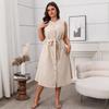 European and American foreign trade women's clothing cross-border Amazon independent station 2025 spring and summer temperament slim button-type