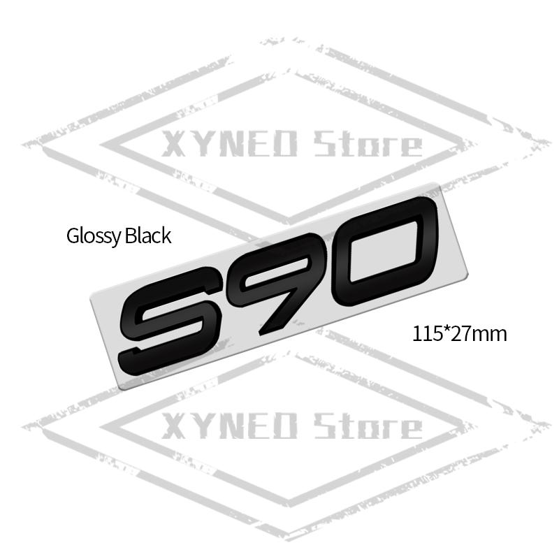 Car Sticker Metal For Volvo XC40 XC60 XC90 XC70 S60 S90 V40 V60 V70 D2 D3 D4 D5 D6 D7 D8 AWD Glossy Black Emblem Trunk Decal