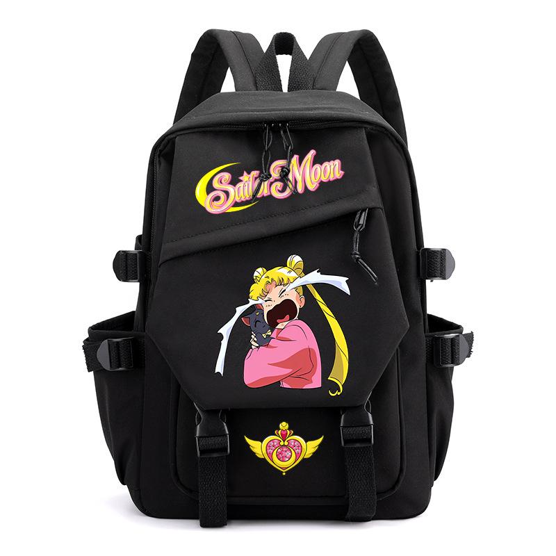 Sailor Moon Anime Backpack for Girls Tiny Student Rucksack for Elementary School Daily Use