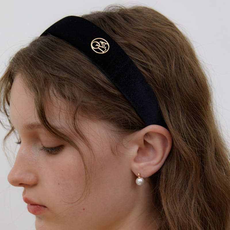 OVLA Signature velvet hair band_2color HB006