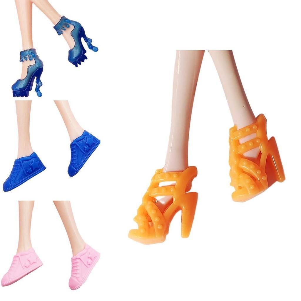 30cm Lele Barbie Doll High Heel Shoes Black Sandals Girls Role Play Toy Accessories