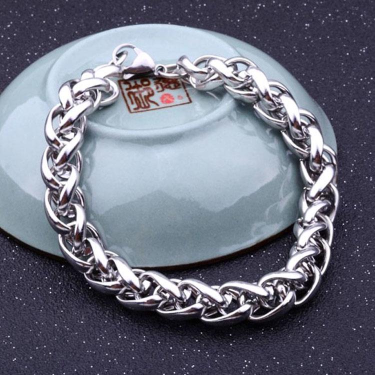 Men's Blue Dragon Bone Stainless Steel Bracelet - Hip Hop Style