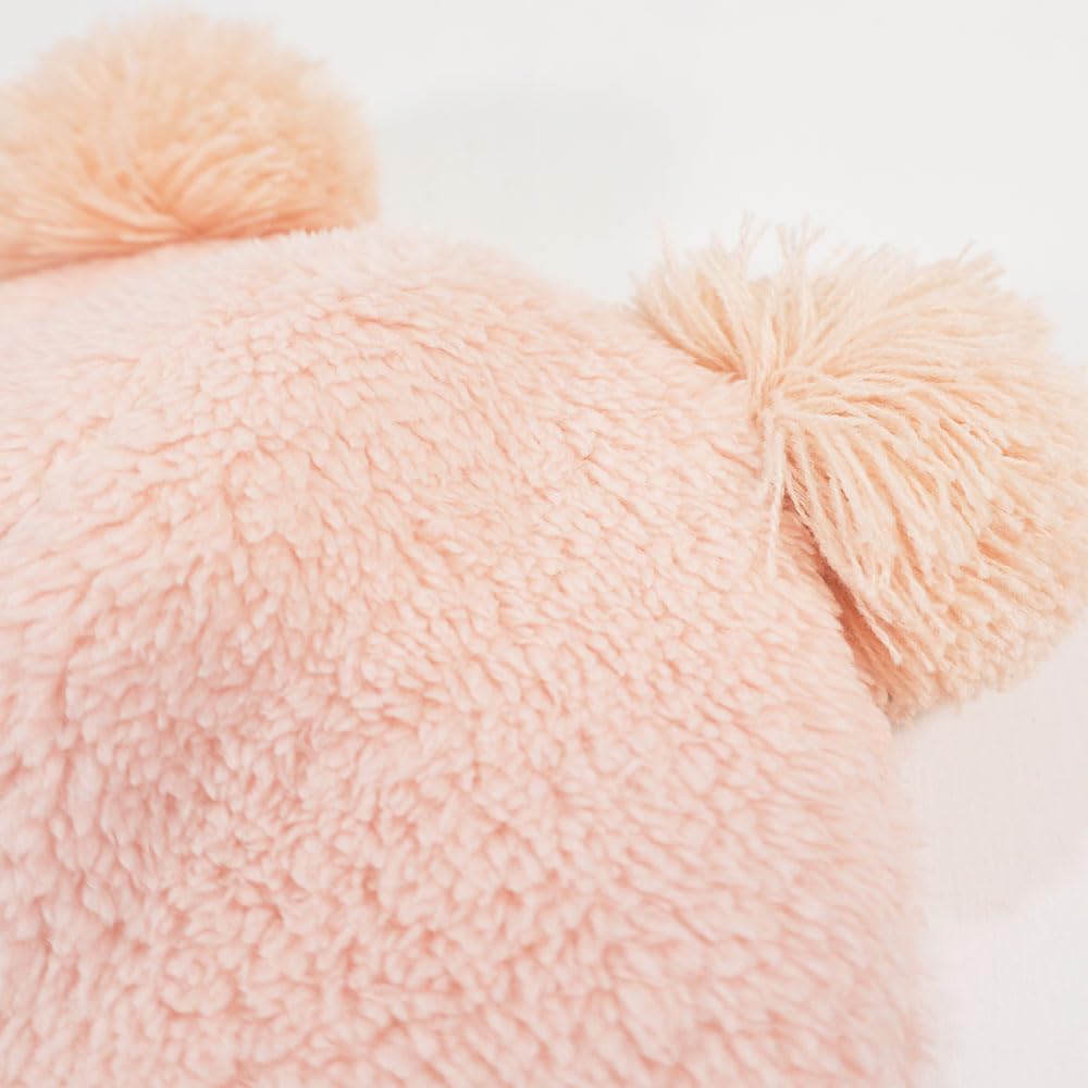 Champion Kids' Boa Winter Knit Cap, Scarf, Stole for Cold Weather, 450-0015 (JP, Sizes: 53.0 cm, 55.0 cm, Ivory)