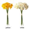 6PCS/Bundle Gift Party Supplies Home Decoration Lifelike Daffodils Floral Arrangement Simulation Narcissus Artificial Flower