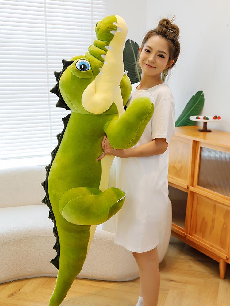 

Плюшевая игрушка-подушка в виде крокодила - детская кукла для сна и подарок на день рождения для девочек 70 cm