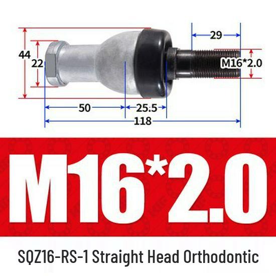 Bent Rod End Joint Bearing with Ball Joint SQ/SQZ5 - Sizes 6 to 22-RS