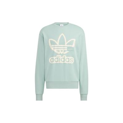 adidas Bluză Originale Adicolor cu Gât Rotund și Imprimeu pe Față Unisex Verde Petrol HS1996