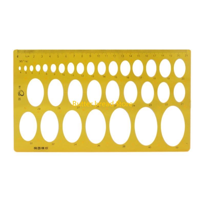 W89C Multi-Function Measuring Ruler Drawing Template Plastic Rulers for School Office
