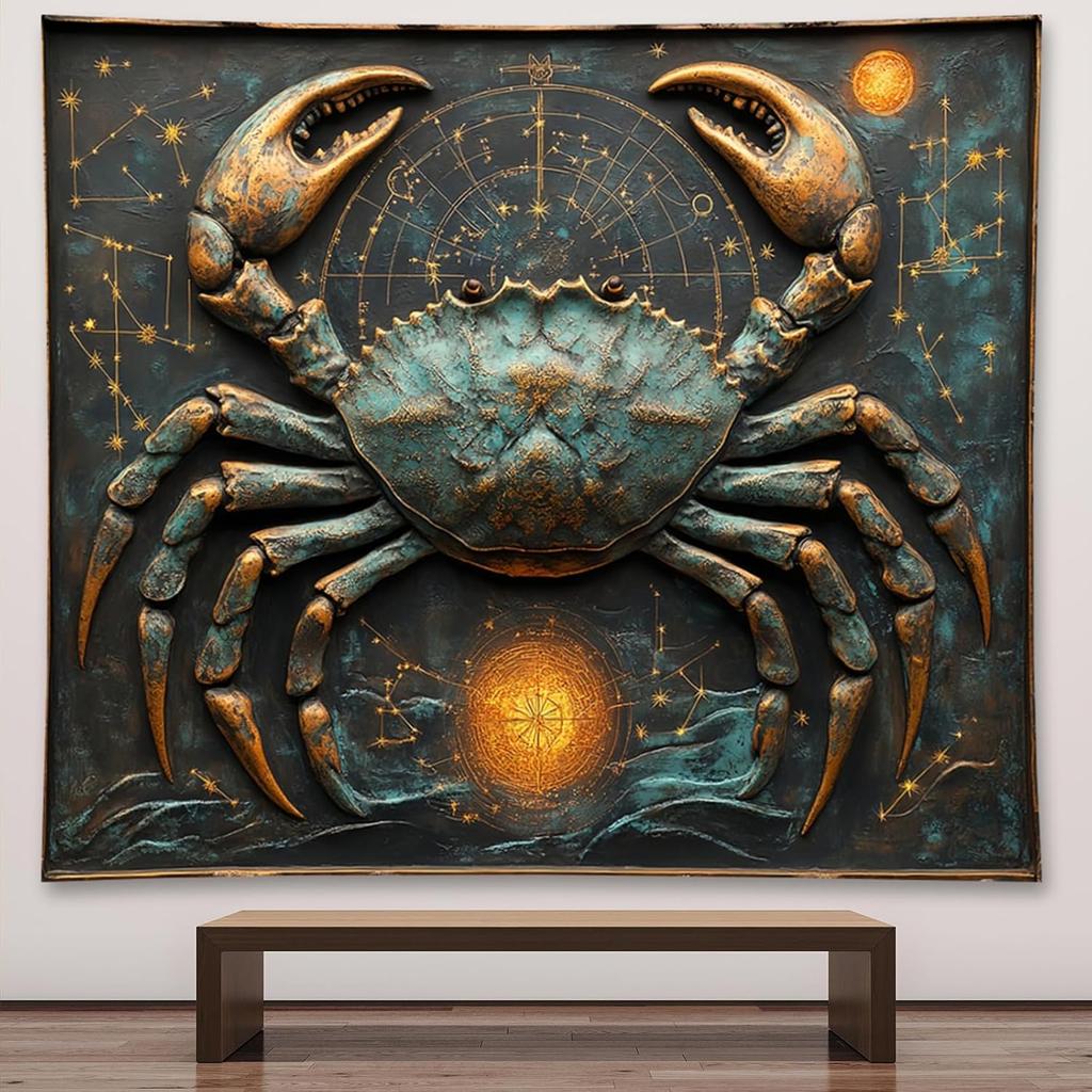 Bronze Angel Statue with Wings and Wheat Wall Art 2D Printing Cloth Spiritual Decor Mythical Figure Home Gallery Tapestry