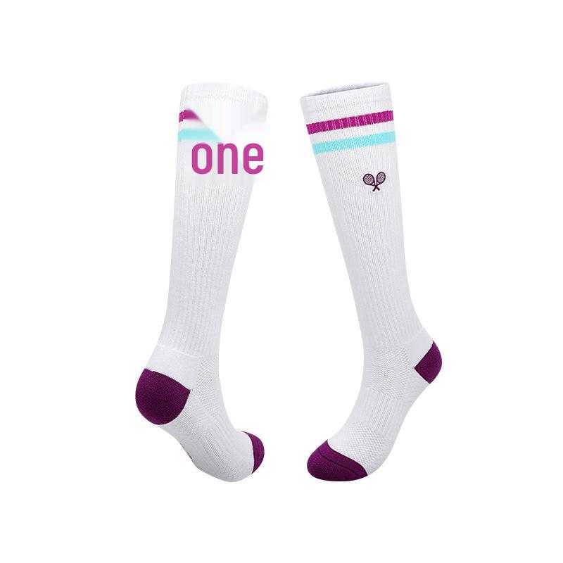 Unisex Summer Tennis Socks: Sweat-Absorbing, Non-Slip Cotton Mid-Calf Sports Socks for Men & Women.