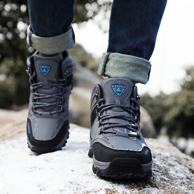 Hot-selling High-top Warm Velvet Cotton Shoes Non-slip Casual Outdoor Sports Shoes Large Size Hiking Shoes Snow Boots