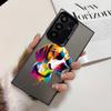 Cute Cat and Dog Phone Case For Samsung Galaxy S25 Edge S24 S23 S22 S21 S20 Ultra Funda Silicone Silver Cover
