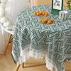 Small Square Tablecloth, Thick and Thickened Rectangular Dining Table Mat, Bedside Table Cover Ling197