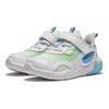 Li Ning Comfortable Non-Slip Durable Low-Top Casual Shoes Kids sneaker White Green Blue YKNU020-7