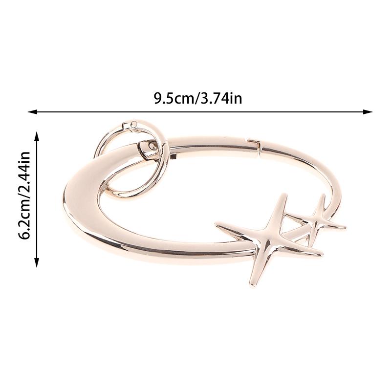 Carabiner Keychain Star Aesthetic Lucky Dice Opener Metal Backpack Pendant For Men Woman