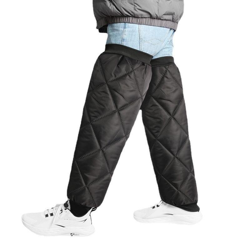 Winter Electric Car Knee Pads for Men and Women: Windproof, Warm Leggings for Motorcycle Riding, Heat-Protective Gear