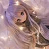 YR EARTH Heat-Resistant Doll Wig, 8-9 Inch, Cute Curly Hair, Arrangeable, 1/3 Scale, BJD, DD, MDD, S199 (Pearl Gray)