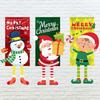Merry Christmas Hanging Flag Ornaments Cute Shapes Xmas Gifts For Home Walls Windows Door Decoration