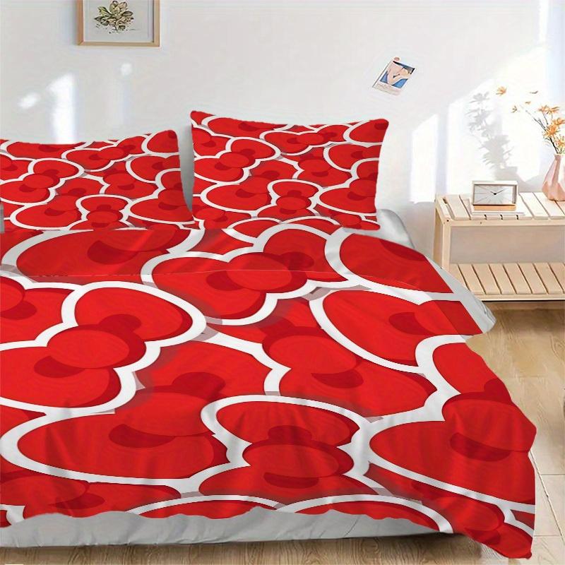 

3pcs Cherry Blossom Bedding Set, Suitable for Bedroom Decoration, (Includes 1 Duvet Cover And 2 Pillowcases, Quilt Not Included) yy250822142 135x200cm