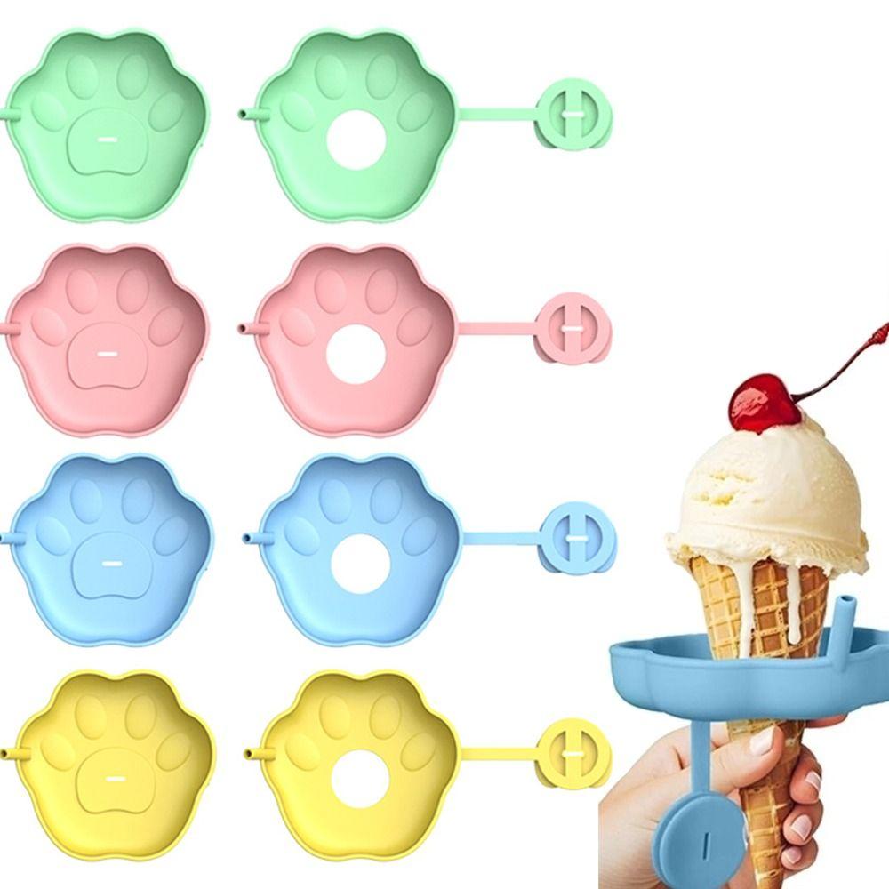 Creative Ice Cream Stand Drip-proof Popsicle Rack Portable Popsicle Holders  for Kids