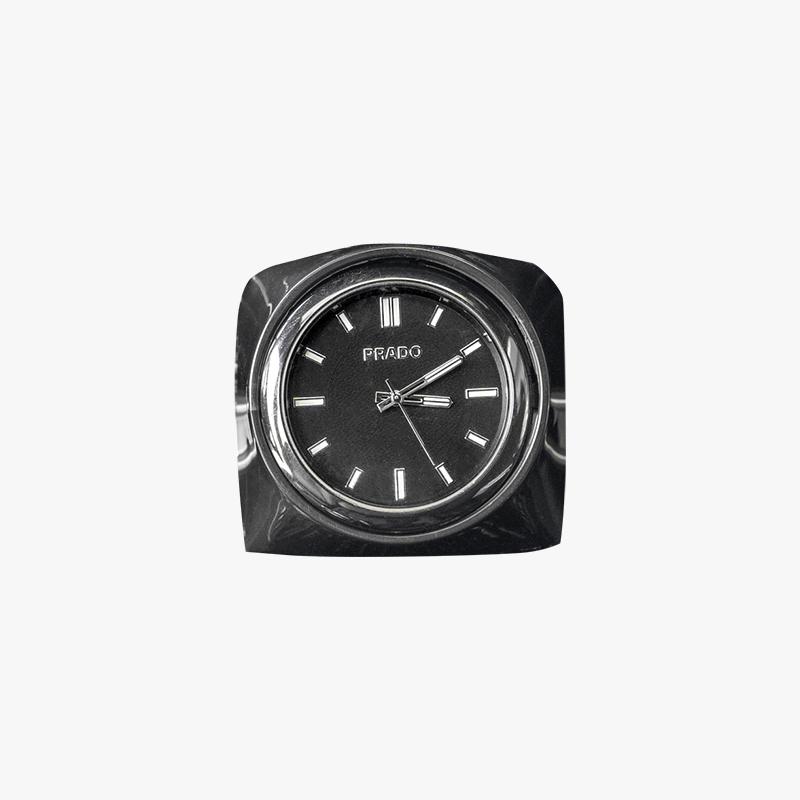 

Для Toyota Prado LC250 2025 Автомобильные центральные кварцевые часы Кнопка аварийной сигнализации Пряжка для установки Модернизация интерьера Автомобильные аксессуары чёрный